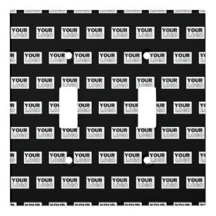 Your Logo or Design Editable Color Background Light Switch Cover