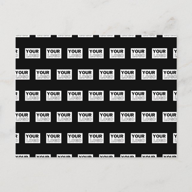 Your Logo or Design | Editable Color Background  Postcard (Front)