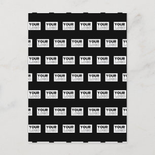Your Logo or Design Editable Color Background Postcard
