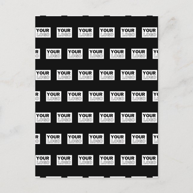 Your Logo or Design | Editable Color Background  Postcard (Front)