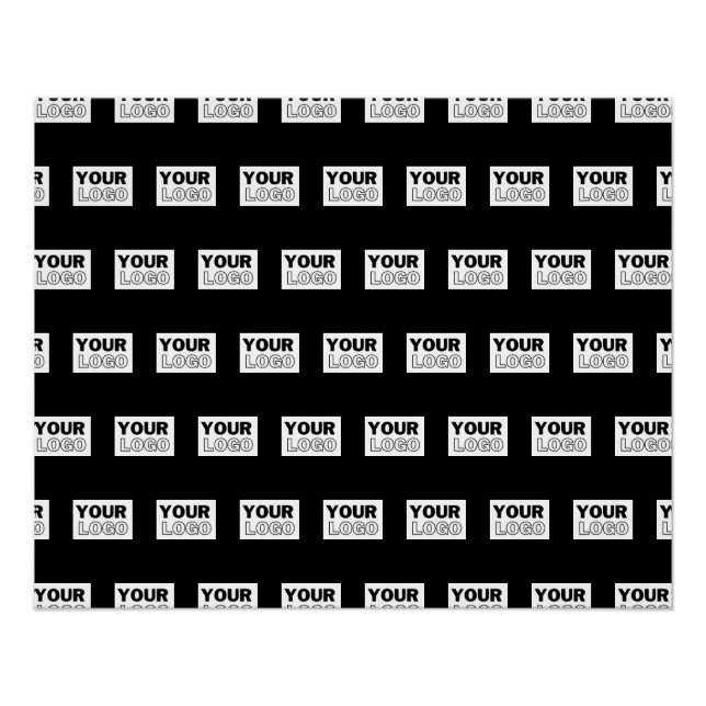 Your Logo or Design | Editable Color Background  Poster (Front)