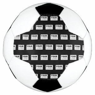 Your Logo or Design Editable Color Background Soccer Ball