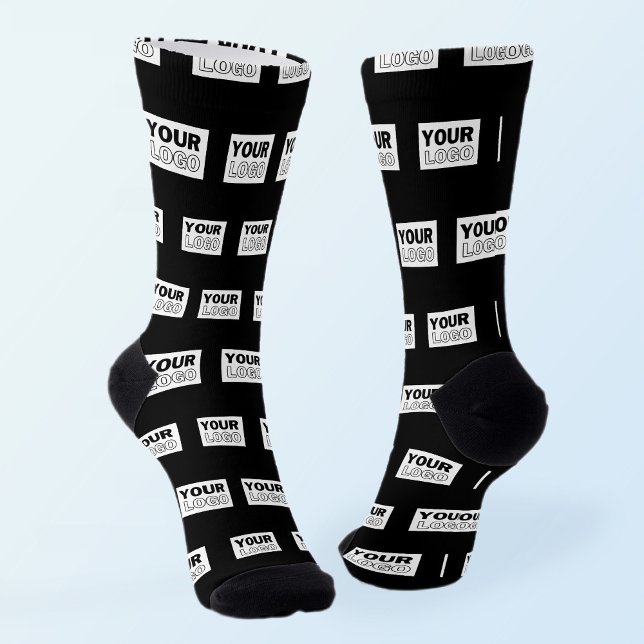 Your Logo or Design | Editable Color Background  Socks (Creator Uploaded)