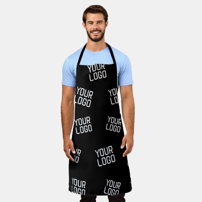 Your Logo or Image | Randomized Looking Template Apron (Worn)