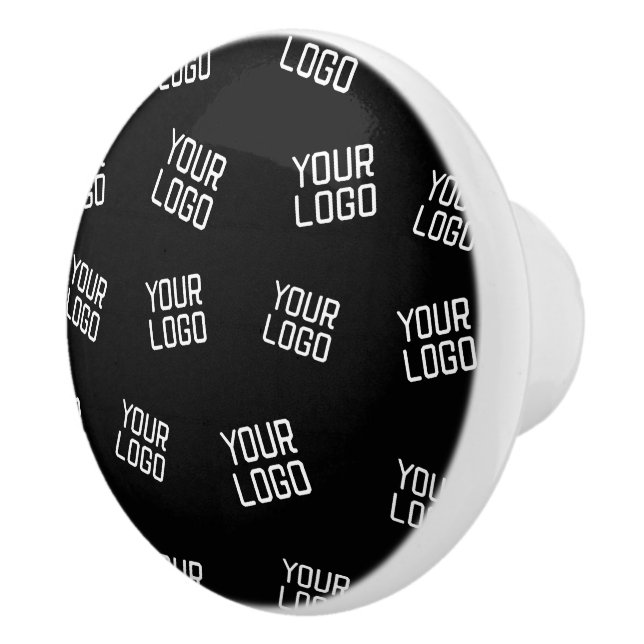 Your Logo or Image | Randomized Looking Template Ceramic Knob (Right)