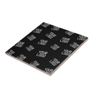 Your Logo or Image   Randomized Looking Template Ceramic Tile