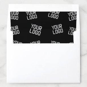 Your Logo or Image Randomized Looking Template Envelope Liner