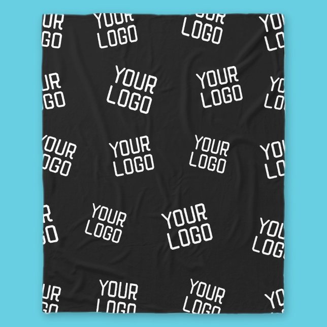 Your Logo or Image | Randomized Looking Template Fleece Blanket (Creator Uploaded)
