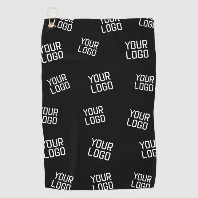 Your Logo or Image | Randomized Looking Template Golf Towel (Front)