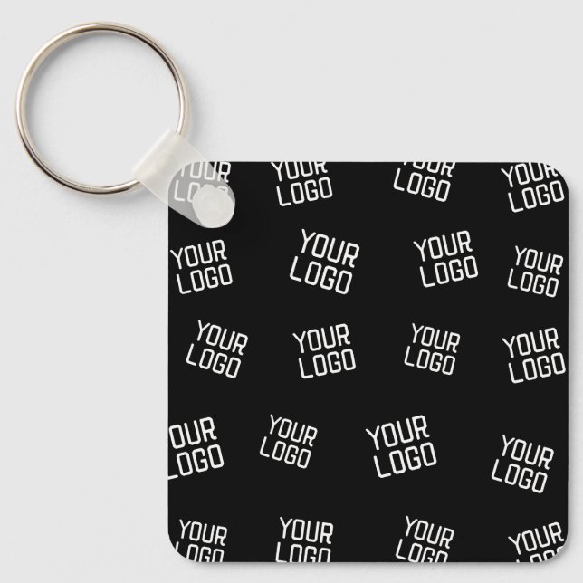 Your Logo or Image | Randomized Looking Template Keychain (Front)