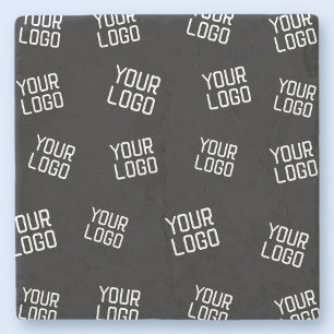 Your Logo or Image   Randomized Looking Template Stone Coaster