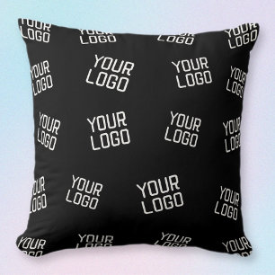 Your Logo or Image   Randomized Looking Template Throw Pillow