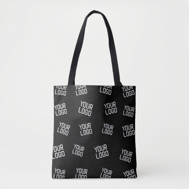 Your Logo or Image | Randomized Looking Template Tote Bag (Front)