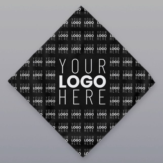Your Logo or Image Tiled Pattern Large Center Logo Bandana (Creator Uploaded)