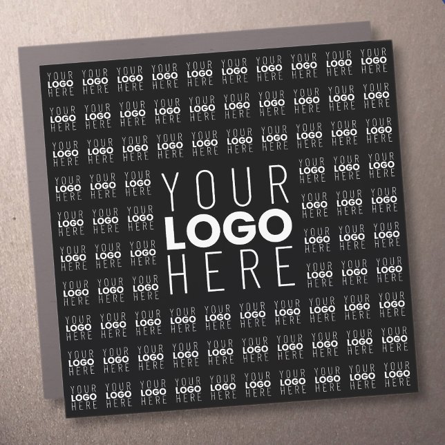 Your Logo or Image Tiled Pattern Large Center Logo Car Magnet (Creator Uploaded)