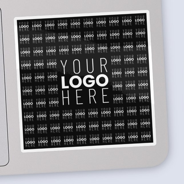Your Logo or Image Tiled Pattern Large Center Logo Sticker (Creator Uploaded)