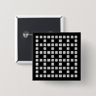 Your Logo or Image Unique Repeating Pattern Button