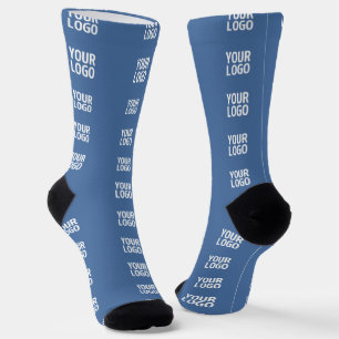 Your Logo or Image Vertical Stripes Pattern Socks