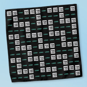 Your Logo or Image Zig Zag Pattern w/Two Images Bandana