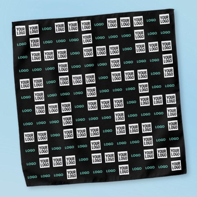 Your Logo or Image | Zig Zag Pattern w/Two Images Bandana (Creator Uploaded)