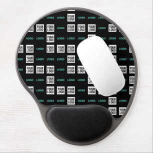 Your Logo or Image   Zig Zag Pattern w/Two Images Gel Mouse Pad