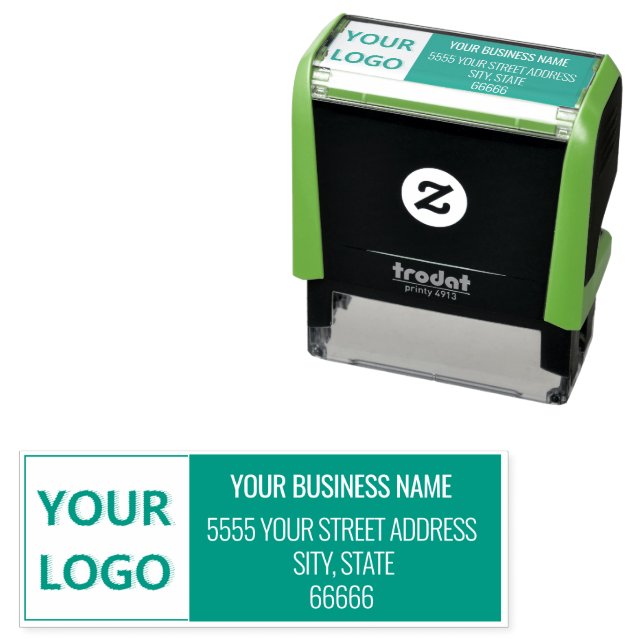 Your Logo or Photo Address Stamp Example (In Situ)