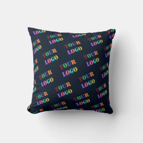 Your Logo or Photo Company Pillow _ Custom Colors