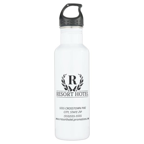 Your Logo or Photo White Stainless Steel Water Bottle
