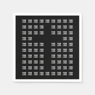 Your Logo or Uploaded Image Cross Pattern Napkins