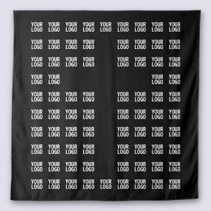 Your Logo or Uploaded Image Cross Pattern Tapestry
