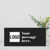 Your Logo or Uploaded Image & Editable Retro Text (Standing Front)