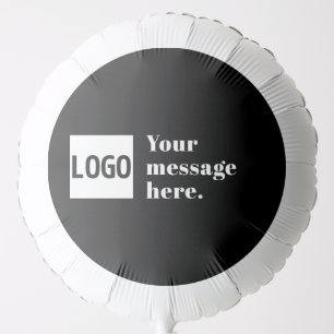 Your Logo or Uploaded Image & Editable Retro Text Balloon