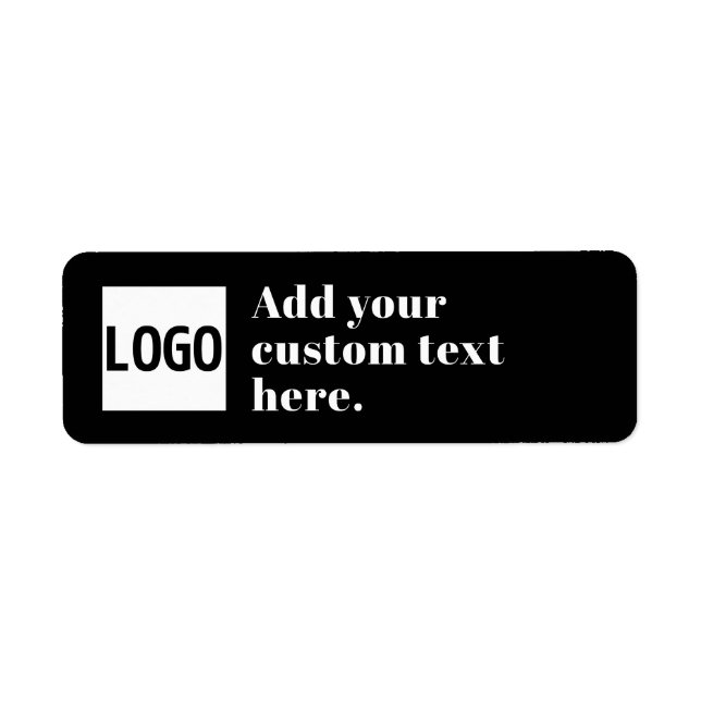 Your Logo or Uploaded Image & Editable Retro Text Label (Front)