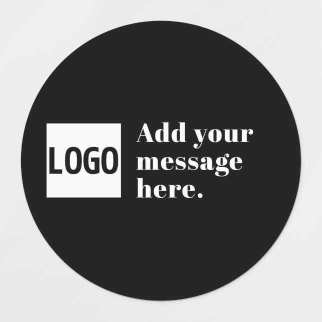 Your Logo or Uploaded Image & Editable Retro Text Labels (Design 2)