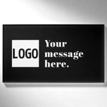 Your Logo or Uploaded Image & Editable Retro Text