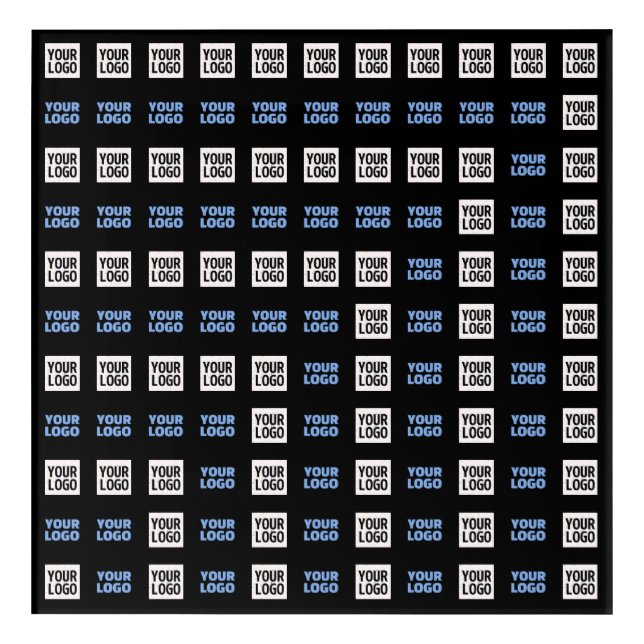Your Logo or Uploaded Image | Geometric Pattern  Acrylic Print (Front)