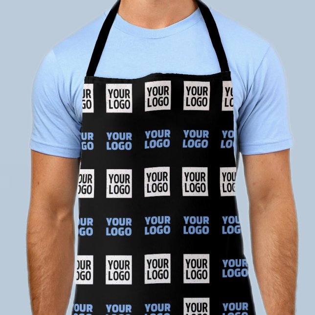 Your Logo or Uploaded Image | Geometric Pattern  Apron (Creator Uploaded)