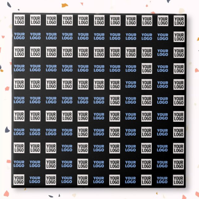 Your Logo or Uploaded Image | Geometric Pattern  Ceramic Tile (Creator Uploaded)