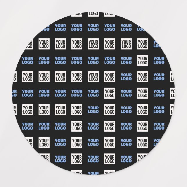 Your Logo or Uploaded Image | Geometric Pattern  Labels (Design 1)