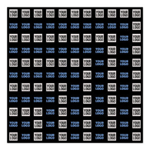 Your Logo or Uploaded Image Geometric Pattern Poster