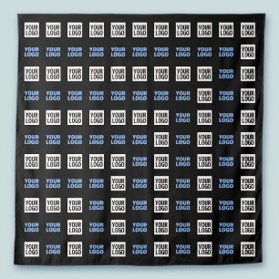 Your Logo or Uploaded Image Geometric Pattern Tapestry