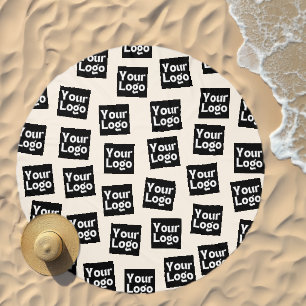 Your Logo/other Uploaded Image Random Placement Beach Towel