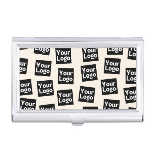 Your Logo/other Uploaded Image Random Placement Business Card Case