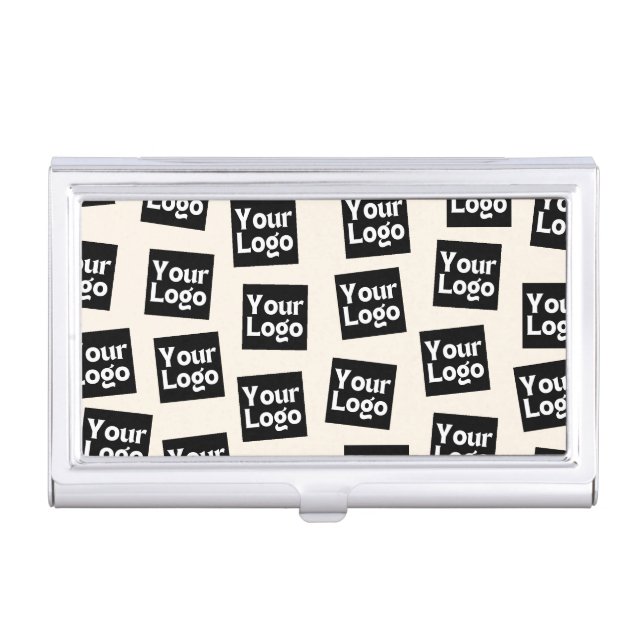 Your Logo/other Uploaded Image | Random Placement Business Card Case (Front)