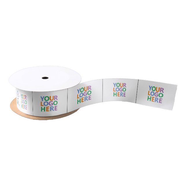 Your Logo Personalized Clothing Label Cut and Sew Satin Ribbon (Spool)