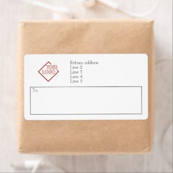 Your Logo Personalized Custom Made Label by Ricaso_Intros at Zazzle