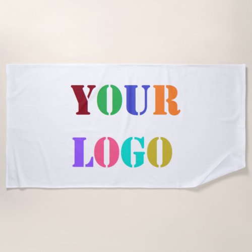 Your Logo Photo Business Promotional Beach Towel