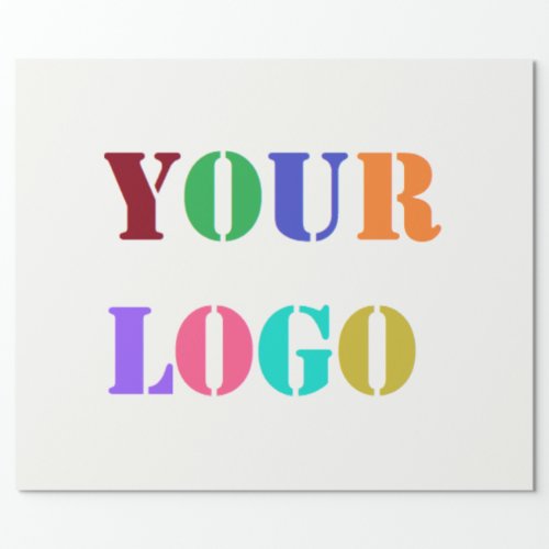 Your Logo Photo Colors Wrapping Paper Promotional
