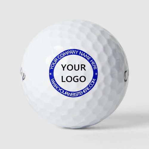 Your Logo Photo Golf Balls Custom Text and Colors
