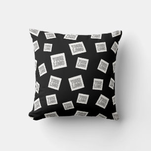Your Logo, Photo or other Image Random Placement Throw Pillow